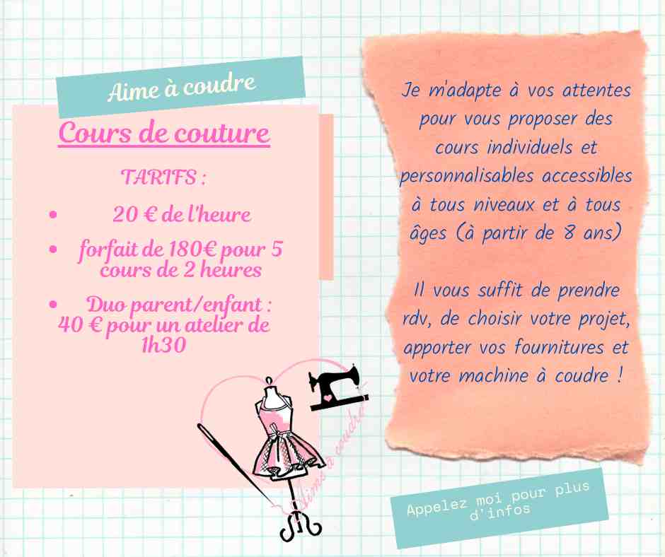 cours de couture